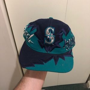 Vintage 90s Seattle Mariners SnapBack hat hip hop